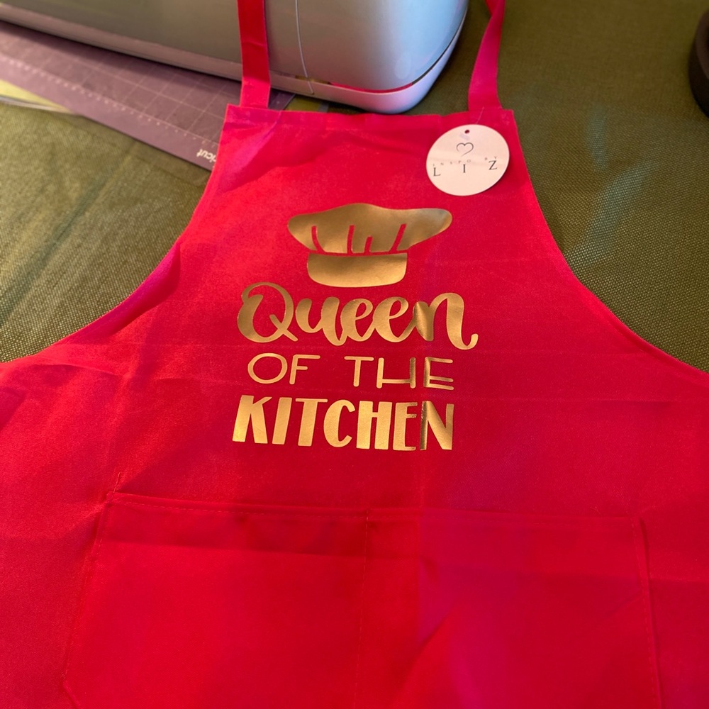 Hand made, hand heat press Aprons.  Custom made. Brand new!
